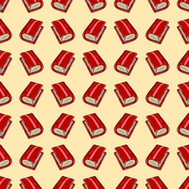 Kırmızı günlük düzeni, illüstrasyon, beyaz arkaplan üzerindeki vektör