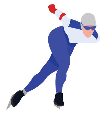 Hız pateni, illüstrasyon, beyaz arkaplan üzerindeki vektör