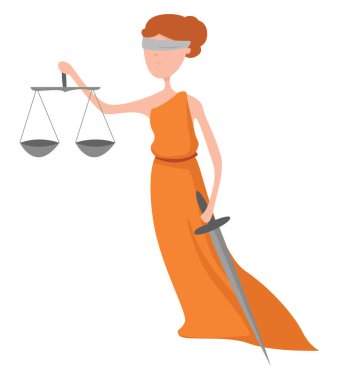 Kılıçlı, resimli, beyaz arkaplanda vektör