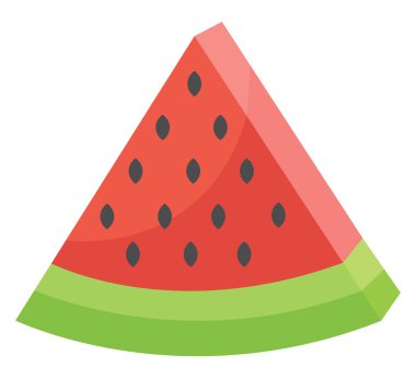 Karpuz, illüstrasyon, beyaz arka plan vektör