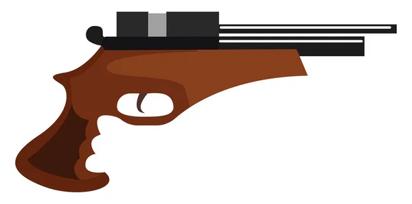 Pistola Ilustração Vetor Sobre Fundo Branco — Vetor de Stock