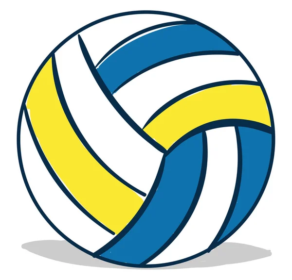 Voleibol Bola Ilustración Vector Sobre Fondo Blanco — Vector de stock