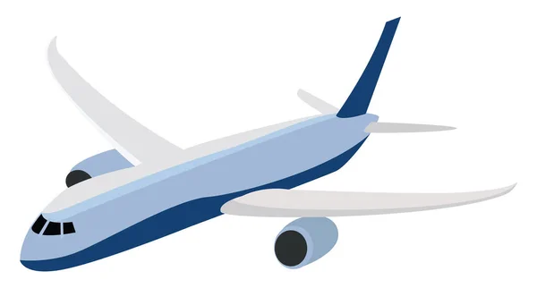 Big Airplane Illustration Vector White Background — Stock Vector