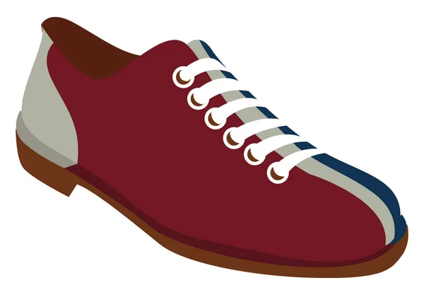 Bowling Shoes Illustration Vector White Background — Stock Vector