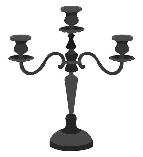 Candelabra Illustration Vektor Vit Bakgrund — Stock vektor