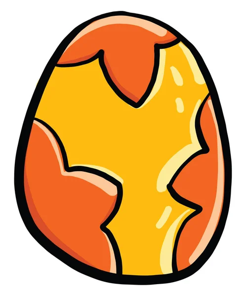 Paskalya Yumurtası Illüstrasyon Beyaz Arkaplanda Vektör — Stok Vektör