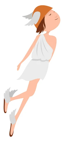 Hermes Dios Ilustración Vector Sobre Fondo Blanco — Archivo Imágenes Vectoriales