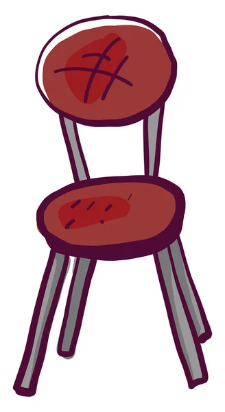 Roter Stuhl Illustration Vektor Auf Weißem Hintergrund — Stockvektor