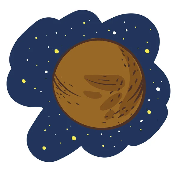 Mercurius Planeet Illustratie Vector Witte Achtergrond — Stockvector