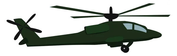 Militaire Helikopter Illustratie Vector Witte Achtergrond — Stockvector