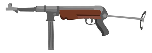 Pistolet Ilustracja Wektor Białym Tle — Wektor stockowy