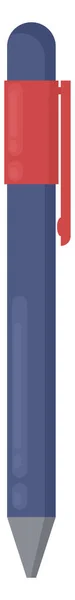 Blauwe Pen Illustratie Vector Witte Achtergrond — Stockvector