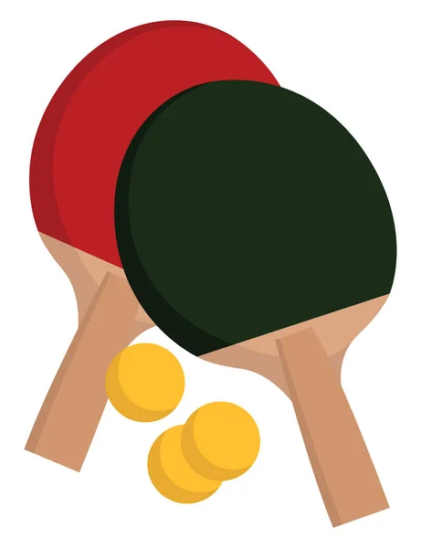 Tischtennisschläger Illustration Vektor Auf Weißem Hintergrund — Stockvektor