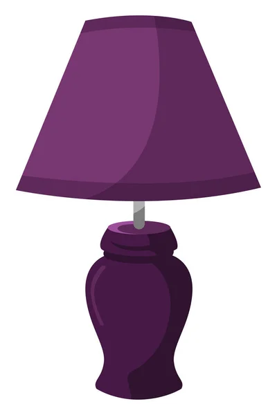 Фіолетова Лампа Ілюстрація Вектор Білому Тлі — стоковий вектор