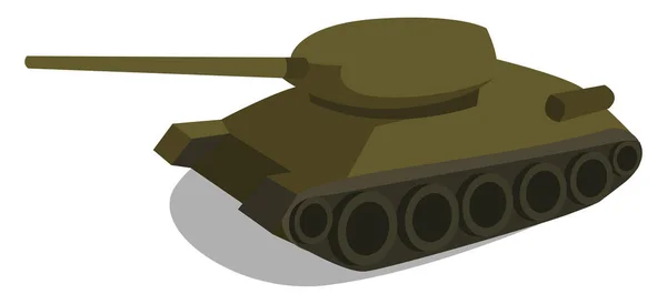 Grüner Tank Illustration Vektor Auf Weißem Hintergrund — Stockvektor