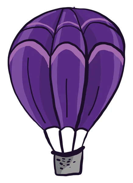紫色のエアロスタット イラスト 白い背景のベクトル — ストックベクタ