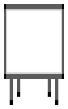 Beyaz tahta, illüstrasyon, beyaz arkaplan üzerindeki vektör