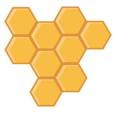 Bal tarağı, illüstrasyon, beyaz arkaplan üzerindeki vektör