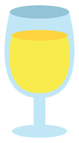 Limonade Glas Illustratie Vector Witte Achtergrond — Stockvector