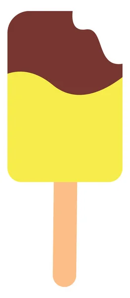 Helado Palo Ilustración Vector Sobre Fondo Blanco — Archivo Imágenes Vectoriales