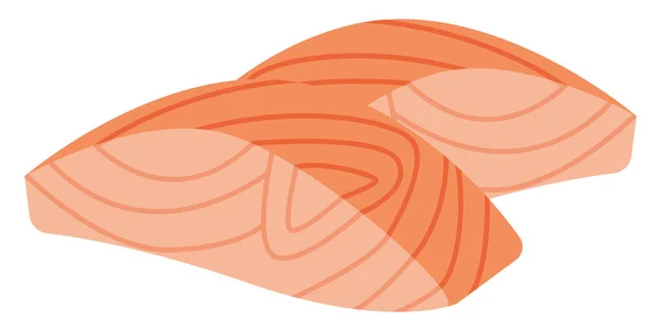 Fischfilets Illustration Vektor Auf Weißem Hintergrund — Stockvektor