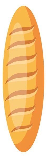長いパン イラスト 白い背景のベクトル — ストックベクタ