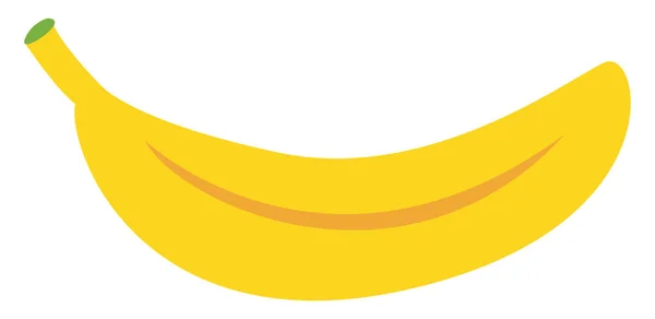Μπανάνα Εικονογράφηση Διάνυσμα Λευκό Φόντο — Διανυσματικό Αρχείο