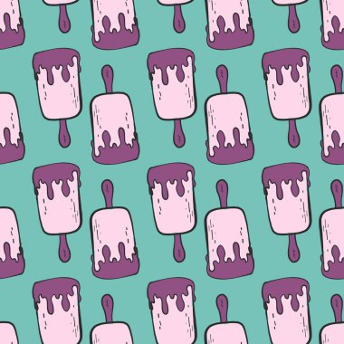 Tatlı dondurma, illüstrasyon, beyaz arka planda vektör