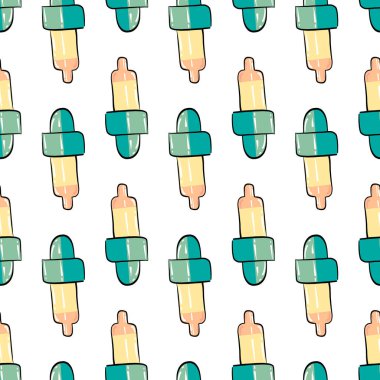 Boru hattı deseni, illüstrasyon, beyaz arkaplan üzerindeki vektör