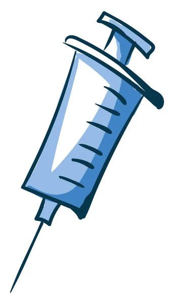 Syringe Drawing Illustration Vector White Background — Stock Vector