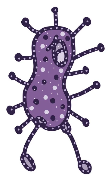 紫色病毒 白色背景上的载体 — 图库矢量图片