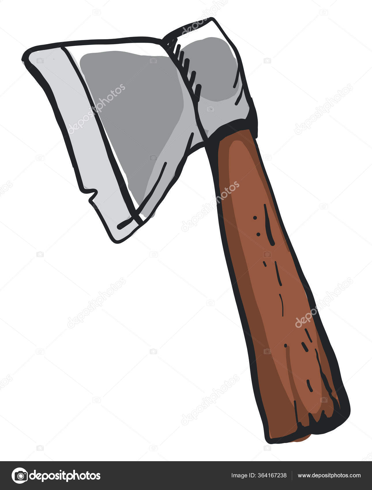 小さな絵の斧 イラスト 白い背景のベクトル ストックベクター ©Morphart 364167238