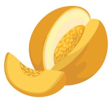 Sulu kavun, illüstrasyon, beyaz arkaplan vektörü