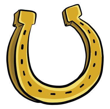 At nalı, illüstrasyon, beyaz arkaplanda vektör