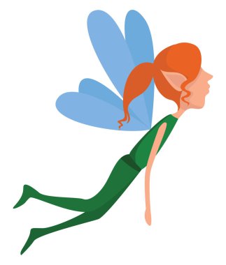 Orman perisi, illüstrasyon, beyaz arkaplanda vektör