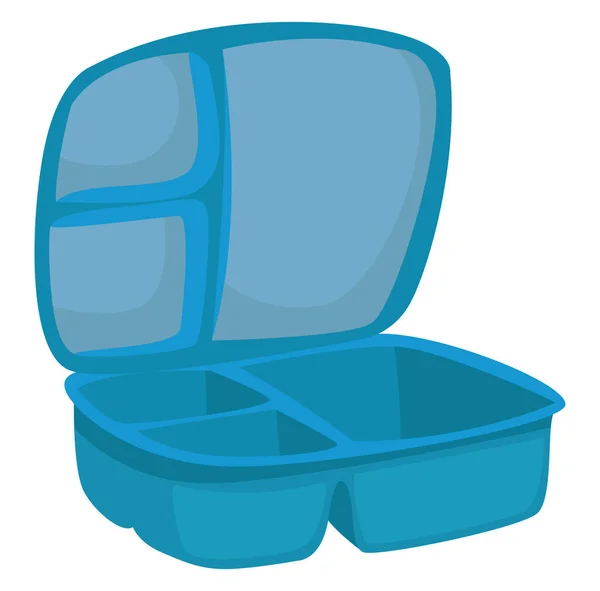 Lunchbox Illustratie Vector Witte Achtergrond — Stockvector