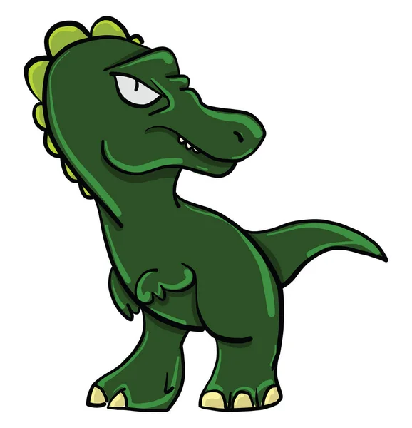 Conjunto Dinossauro Verde Desenho Animado Personagem Ilustração imagem  vetorial de interactimages© 489338542