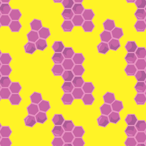 Honeycomb Υφή Απεικόνιση Διάνυσμα Λευκό Φόντο — Διανυσματικό Αρχείο