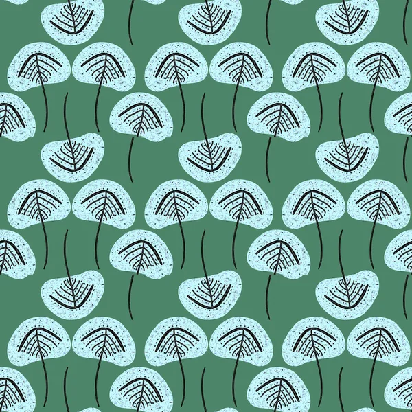 Motif Des Arbres Eco Illustration Vecteur Sur Fond Blanc — Image vectorielle