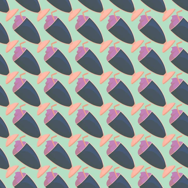 Kokteyl deseni, illüstrasyon, beyaz arkaplan üzerindeki vektör