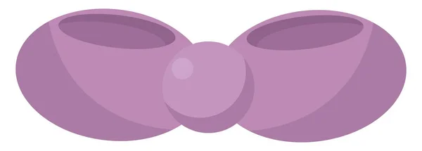 Фиолетовый Галстук Бабочка Иллюстрация Вектор Белом Фоне — стоковый вектор