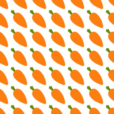 Havuç duvar kağıdı, illüstrasyon, beyaz arka plan vektör.