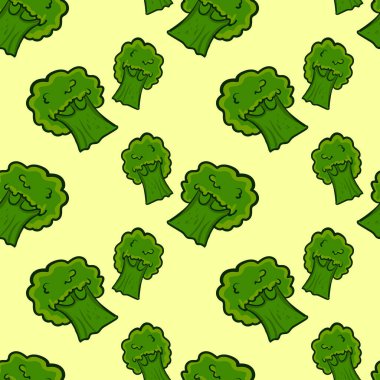 Brokoli duvar kağıdı, illüstrasyon, beyaz arkaplan üzerindeki vektör.
