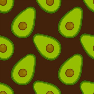 Avokado duvar kağıdı, illüstrasyon, beyaz arkaplan üzerindeki vektör.