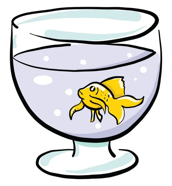 Fish Aquarium Illustration Vector White Background — Stock Vector
