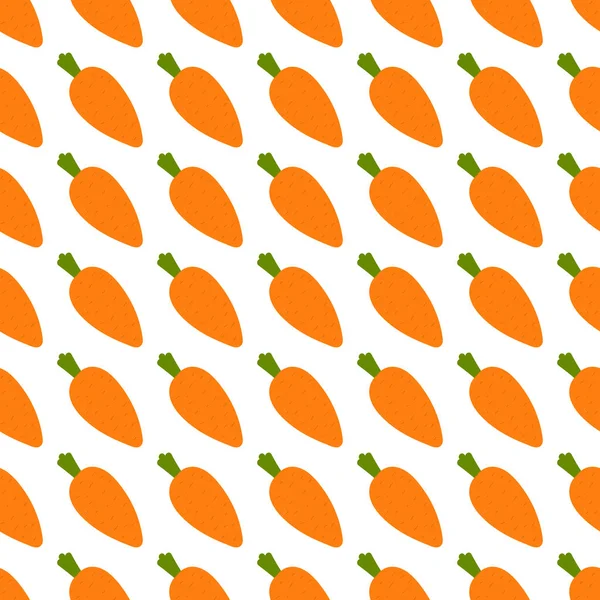 Морква Шпалери Ілюстрація Вектор Білому Тлі — стоковий вектор