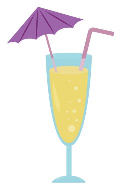 Portakal suyu, illüstrasyon, beyaz arkaplanda vektör