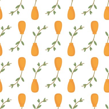 Çiçek deseni, illüstrasyon, beyaz arkaplan üzerindeki vektör