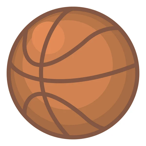 Basketball Illustration Vektor Auf Weißem Hintergrund — Stockvektor