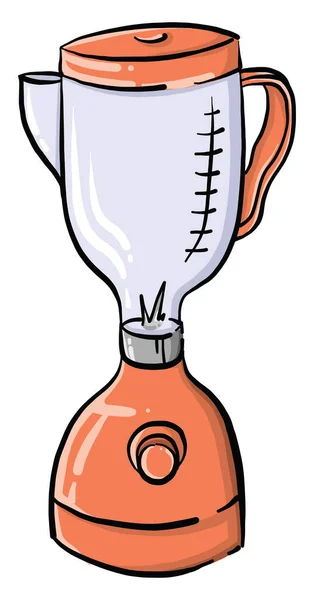 橙色搅拌机 白色背景上的矢量 — 图库矢量图片